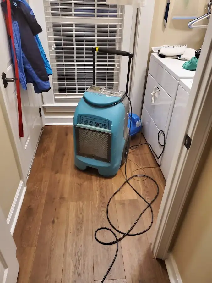 Commercial dehumidifier deployed for Flood Damage Cleanup in Grantsville